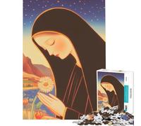 Rompecabezas de 1000 Piezas para Adultos Mujer sosteniendo una Flor Juguetes educativos Regalos de cumpleaños para Mujeres (Tamaño 38x26cm)