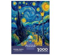 Rompecabezas De 1000 Piezas para Adultos Mummy in Starry Night Rompecabezas para Adultos Juegos Relajantes Que Mejoran La Memoria Diversión En Casa Actividades, 70x50cm/1000pcs