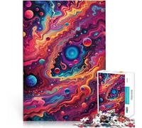 Rompecabezas de 1000 Piezas para Adultos Mundo Colorido Hecho de cartón para Mayores de 14 años Juguete Educativo de descompresión Intelectual Regalos de cumpleaños tamaño:26x38cm/10.24x14.96pulgada