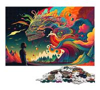 Rompecabezas de 1000 Piezas para Adultos Mundo Surrealista con Inteligencia Artificial Juego práctico Ideal para Adolescentes a Partir de 14 años (tamaño 38 x 26 cm)