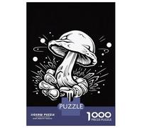 Rompecabezas De 1000 Piezas para Adultos Mushroom Drawing Rompecabezas para Adultos Juegos De Relajación Desafío Difícil Ayuda A Ejercitar El Cerebro 38x26cm/1000pcs