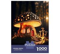 Rompecabezas De 1000 Piezas para Adultos Mushroom House Rompecabezas para Adultos Juego Práctico Decoración Perfecta Regalos De Cumpleaños Y Únicos 70x50cm/1000pcs