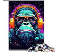 Rompecabezas de 1000 Piezas para Adultos, música de DJ de Monos, desafiante, tamaño 50x75cm, Actividad Familiar, decoración del hogar, Regalo navideño.