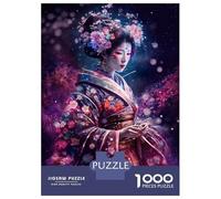 Rompecabezas De 1000 Piezas para Adultos Mysteries of Geisha Art Rompecabezas para Adultos Juguetes Antiestrés Corte De Precisión Actividades Divertidas En Casa 38x26cm/1000pcs