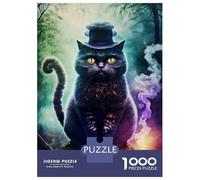 Rompecabezas De 1000 Piezas para Adultos Mystic Forest Cat Rompecabezas para Adultos Juegos Divertidos Análisis Y Lógica Regalos para Amigos Y Familiares 52x38cm/1000pcs
