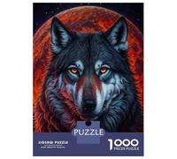 Rompecabezas De 1000 Piezas para Adultos Mystical Crimson Moon Rompecabezas para Adultos Juguete Decoración De Pared Decoración del Hogar Interacción Entre Padres E Hijos 52x38cm/1000pcs