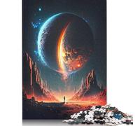 Rompecabezas de 1000 Piezas para Adultos, Mystical Dawn Oasis, Rompecabezas creativos Cuadrados de Papel, decoración del hogar, 1000 Piezas (75 x 50 cm)