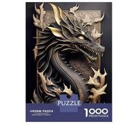 Rompecabezas De 1000 Piezas para Adultos Mythology Dragon Rompecabezas para Adolescentes Juguete Decoración De Pared Alivio del Estrés 52x38cm/1000pcs