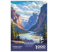 Rompecabezas De 1000 Piezas Para Adultos Nahanni National Park Canada Landscape Art Rompecabezas Para Adultos Juegos Relajantes Para La Diversión Familiar Interacción Entre Padres E Hijos 52x38cm/1000