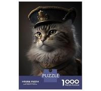 Rompecabezas De 1000 Piezas para Adultos Napoleon Dress Cat Rompecabezas para Adultos Juegos De Relajación Una Obra De Arte Regalos para Amigos Y Familiares 38x26cm/1000pcs