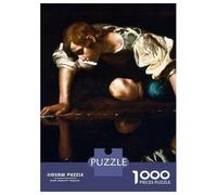 Rompecabezas De 1000 Piezas para Adultos Narcissuss by Caravaggio Rompecabezas para Adultos Juguetes Antiestrés Difícil Difícil Y Desafiante 38x26cm/1000pcs