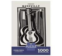 Rompecabezas De 1000 Piezas para Adultos Nashville Country Rompecabezas para Adultos Juegos Relajantes Pero Divertidos Y Humorísticos Juego Desafiante Regalos 70x50cm/1000pcs