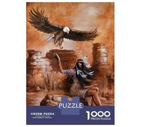 Rompecabezas De 1000 Piezas para Adultos Native American Girl Rompecabezas para Adultos Juego De Ingenio Una Obra De Arte Actividades Divertidas En Casa 70x50cm/1000pcs