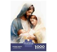 Rompecabezas De 1000 Piezas para Adultos Nativity Scene - Baby Jesus, Mary & Josef Rompecabezas para Adultos Juegos Relajantes Regalos para Mujeres Regalos para Reducir El Estrés 52x38cm/1000pcs