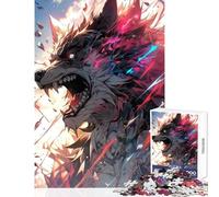 Rompecabezas de 1000 Piezas para Adultos Naturaleza del Lobo Decoración del hogar Juguetes Gran Regalo para Juegos Juegos de relajación Mejorar el Amor Entre Parejas Tamaño 38x52cm