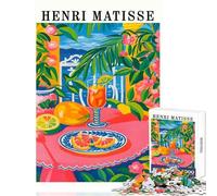 Rompecabezas de 1000 Piezas para Adultos Naturaleza Muerta con Frutas de Henri Matisse 1000 Piezas Juguetes de decoración para el hogar Gran Regalo para Juegos decoración de Pared (38x52cm)