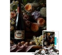 Rompecabezas de 1000 Piezas para Adultos Naturaleza Muerta con Queso Juguetes adictivos para Cultivar la Paciencia Juego práctico Un Reto difícil Regalo de cumpleaños (Tamaño 38x52cm)