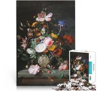 Rompecabezas de 1000 Piezas para Adultos Naturaleza Muerta con Ramo Entrena tu Cerebro y Tus Manos Decoración 52x38cm