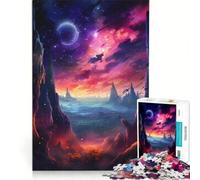 Rompecabezas de 1000 Piezas para Adultos Naturaleza y Galaxia del Caos Juegos Educativos Análisis y Lógica Regalos para Mujeres 38x26cm