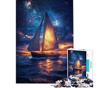 Rompecabezas de 1000 Piezas para Adultos Navegando Entre Las Estrellas Juego de ingenio Juguete Intelectual Regalo de cumpleaños Decoración de Pared (tamaño 38x52cm)