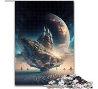 Rompecabezas de 1000 Piezas para Adultos navegando por la Galaxia Hecho de maderay Año Nuevo,Regalo navideño de 50x75cm para Fiestas,cumpleaños y Noches de Juegos en Familia