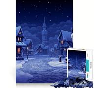 Rompecabezas de 1000 Piezas para Adultos,Navidad,Europa,Pixel Art,Art Fino,Diversión,Desafío Inteligente,Juego Tranquilo,Regalo de Cumpleaños,Afición (38x26cm)