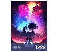 Rompecabezas De 1000 Piezas para Adultos Nebula Romance Lovers Rompecabezas para Adultos Juego De Ingenio Decoración del Hogar Actividades Divertidas En Casa 38x26cm/1000pcs