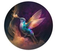 Rompecabezas de 1000 Piezas para Adultos, Nebulosa del Colibrí, Rompecabezas Redondo de 1000 Piezas, Regalo, Actividad educativa para Mejorar Las Habilidades cognitivas, 67,5 x 67,5 cm