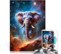 Rompecabezas de 1000 Piezas para Adultos Nebulosa del Elefante Cósmico Aprendizaje Educativo Interacción Entre Padres e Hijos 38x26cm
