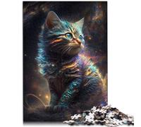 Rompecabezas de 1000 piezas para adultos, nebulosa, gatito, decoración del hogar, rompecabezas de 14.95 x 20.47 pulgadas, análisis y lógica para adolescentes de 14 años en adelante