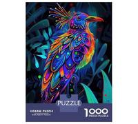 Rompecabezas De 1000 Piezas para Adultos Neon Bird in Jungle Rompecabezas para Adultos Juegos Relajantes Regalos para Mujeres Regalos para Reducir El Estrés 70x50cm/1000pcs