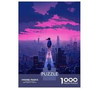 Rompecabezas De 1000 Piezas para Adultos Neon City Girl Rompecabezas Juegos Relajantes Regalos para Mujeres Oferta como Regalos para Toda La Familia 52x38cm/1000pcs