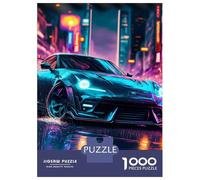 Rompecabezas De 1000 Piezas para Adultos Neon Cyber Sports Car Rompecabezas para Adultos Juegos Relajantes Análisis Y Lógica Oferta como Regalos para Toda La Familia 70x50cm/1000pcs