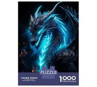 Rompecabezas De 1000 Piezas para Adultos Neon Dragon Nebulae Rompecabezas para Adolescentes Juego Familiar Pero Divertido Y Humorístico Cumpleaños 38x26cm/1000pcs