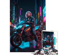 Rompecabezas de 1000 Piezas para Adultos Neon Guardian Juguete de Rompecabezas de 1000 Piezas para decoración de Pared Ideal para la diversión Familiar cumpleaños y Navidad