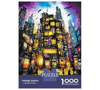 Rompecabezas De 1000 Piezas para Adultos Neon Metropolis - Surreal Urban Nightscape Rompecabezas Juguetes Antiestrés Decoración del Hogar Difícil Y Desafiante 70x50cm/1000pcs