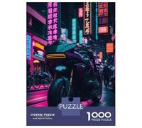 Rompecabezas De 1000 Piezas para Adultos Neon Ride Tokyo Drift Rompecabezas para Adultos Juegos De Relajación Desafío Difícil Ayuda A Ejercitar El Cerebro 38x26cm/1000pcs
