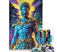 Rompecabezas de 1000 Piezas para Adultos Neon Zeus︰ Electric Reign Juego Interactivo Mejora la Memoria colección de Artistas Bellas Artes 38x52cm