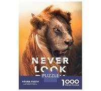 Rompecabezas De 1000 Piezas para Adultos Never Look Back Motivation Rompecabezas para Adultos Juegos Familiares Pero Regalos Divertidos Y Humorísticos para Amigos Y Familiares 52x38cm/1000pcs