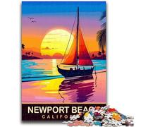 Rompecabezas de 1000 Piezas para Adultos, Newport Beach, 1000 Piezas para Adolescentes, Ideal para Relajarse en casa y Pasar el rato Entre Padres e Hijos (26x38cm)