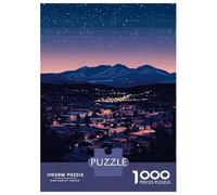 Rompecabezas De 1000 Piezas para Adultos Night View of Flagstaff, Arizona Rompecabezas para Adultos Juego Familiar Decoración De Pared Gran Regalo para Jugar 38x26cm/1000pcs
