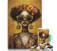 Rompecabezas de 1000 Piezas para Adultos, niña de Las Flores, Adolescente, Juguetes educativos, Juegos Familiares, cumpleaños (tamaño 38x26cm)