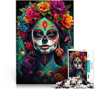 Rompecabezas de 1000 Piezas para Adultos Niña de Las Flores Matar el Tiempo en Vacaciones en casa Decoración del hogar 38x26cm