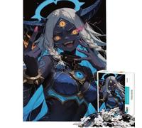Rompecabezas de 1000 Piezas para Adultos Niña Demonio con Tercer Ojo Juego práctico y Educativo Juguete Ideal para Regalar y divertirse en Familia (tamaño 38x52cm)