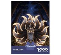 Rompecabezas De 1000 Piezas para Adultos Nine-Tailed Fox Enchanted Forest Rompecabezas para Adultos: Análisis Práctico del Juego Y Lógica, Toda La Familia 70x50cm/1000pcs
