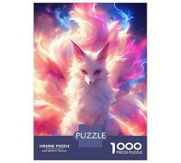 Rompecabezas De 1000 Piezas para Adultos Nine-Tailed Fox Fantasy Rompecabezas para Adolescentes Juguete Decoración De Pared Alivio del Estrés 70x50cm/1000pcs