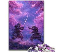 Rompecabezas de 1000 Piezas para Adultos, Ninja al pie del Monte Fuji, 1000 Piezas para Adolescentes, desafiantes Juegos Familiares, Juguete DIY para Decorar la Pared del hogar, Regalos (75x50cm)