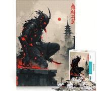 Rompecabezas de 1000 Piezas para Adultos: Ninja Asesino Cyberpunk en un Entorno Urbano, decoración de Pared, Juego de Carreras de Velocidad, Ideal para Decorar un Escritorio 38x26cm