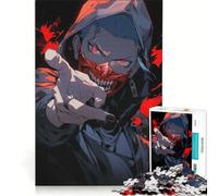 Rompecabezas de 1000 Piezas para Adultos: Ninja Asesino Japonés, Juego de ingenio, Decoración Perfecta, cumpleaños y Navidad 38x52cm