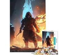 Rompecabezas de 1000 Piezas para Adultos Ninja contra la Oscuridad Un Reto para completar Pero Divertido y entretenido Juegos relajantes para Mayores de 14 años 38x52cm